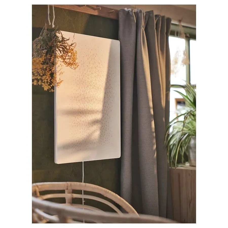 SYMFONISK Picture frame with WiFi speaker, white/smart