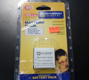 Synergy Digital NP-40 Lithium-Ion Battery - Ultra High Capacity (1300 mAh) - replacement for Casio NP-40 Battery