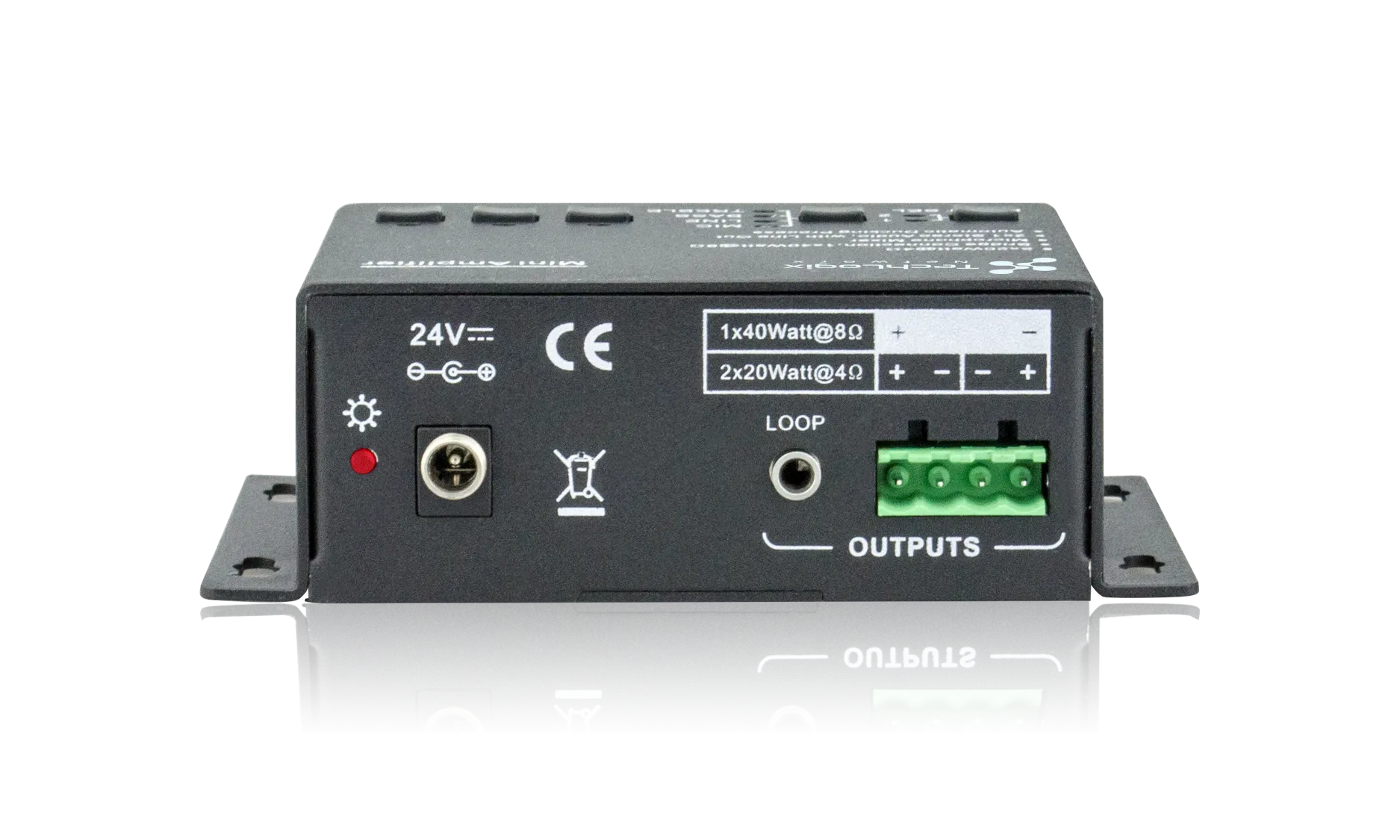 Techlogix Networx TL-A8O-20W Audio Mixer/Amp for In-room Audio -- 20W