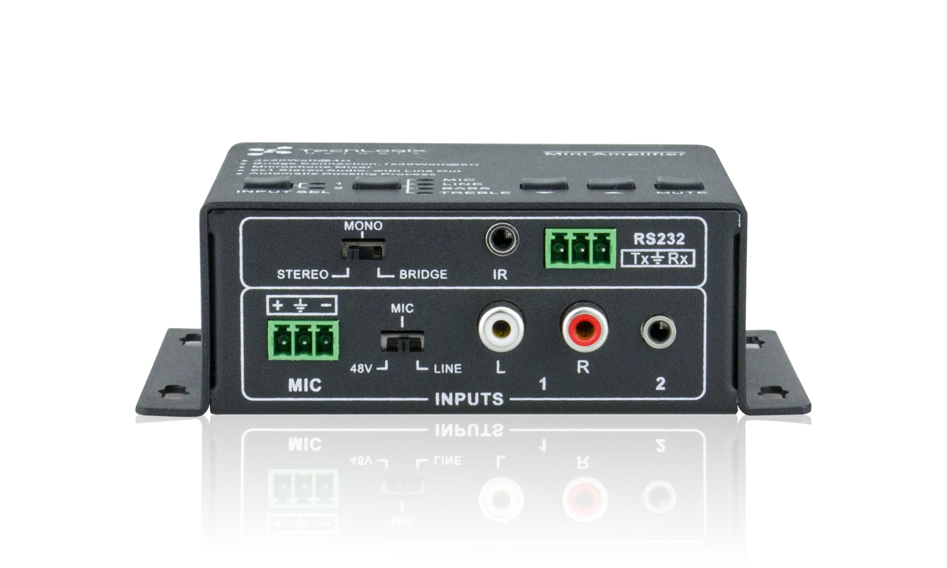 Techlogix Networx TL-A8O-20W Audio Mixer/Amp for In-room Audio -- 20W
