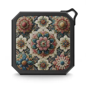 Traditional tile art flowers themed Blackwater Outdoor Bluetooth Speaker
