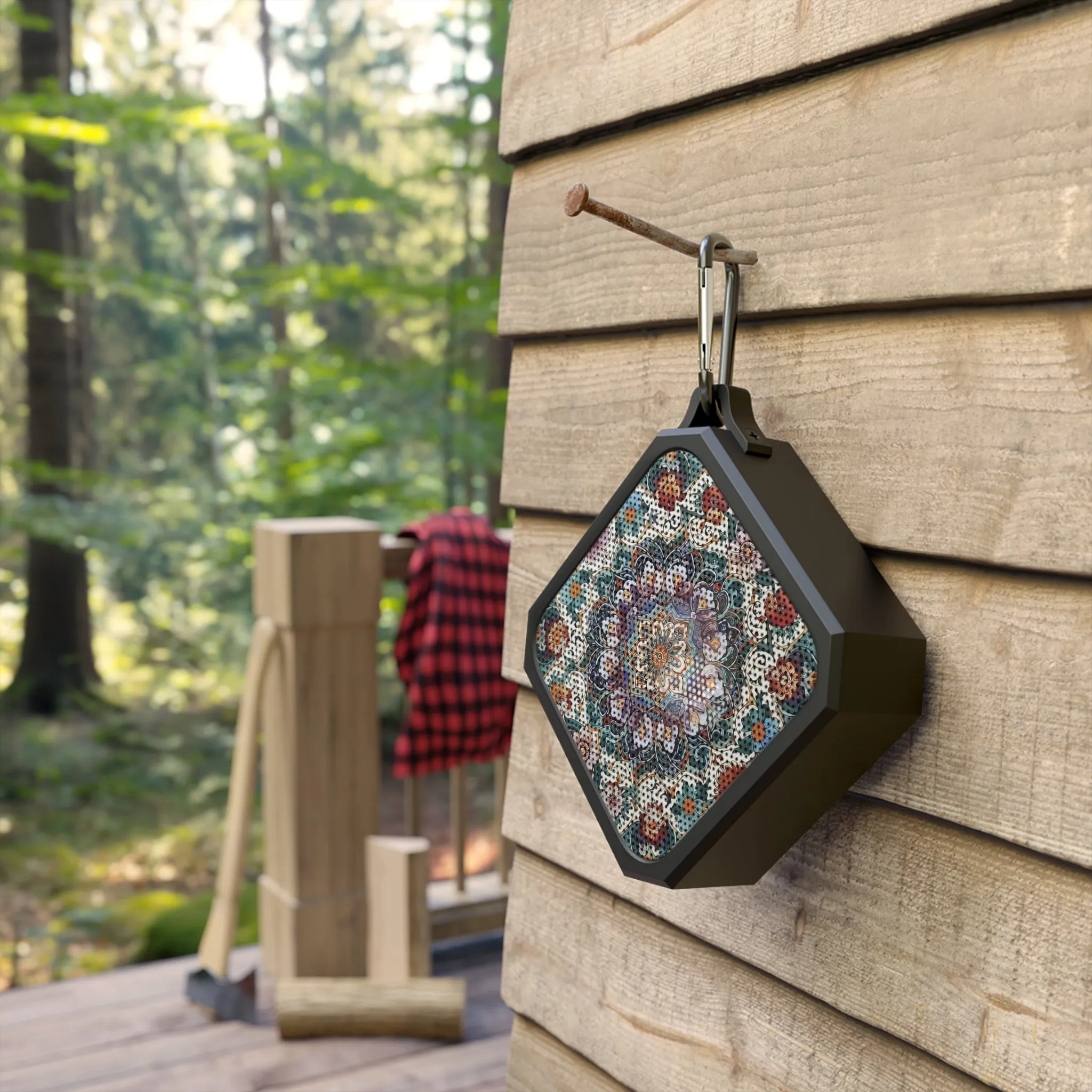 Traditional tile art pastel tones Blackwater Outdoor Bluetooth Speaker