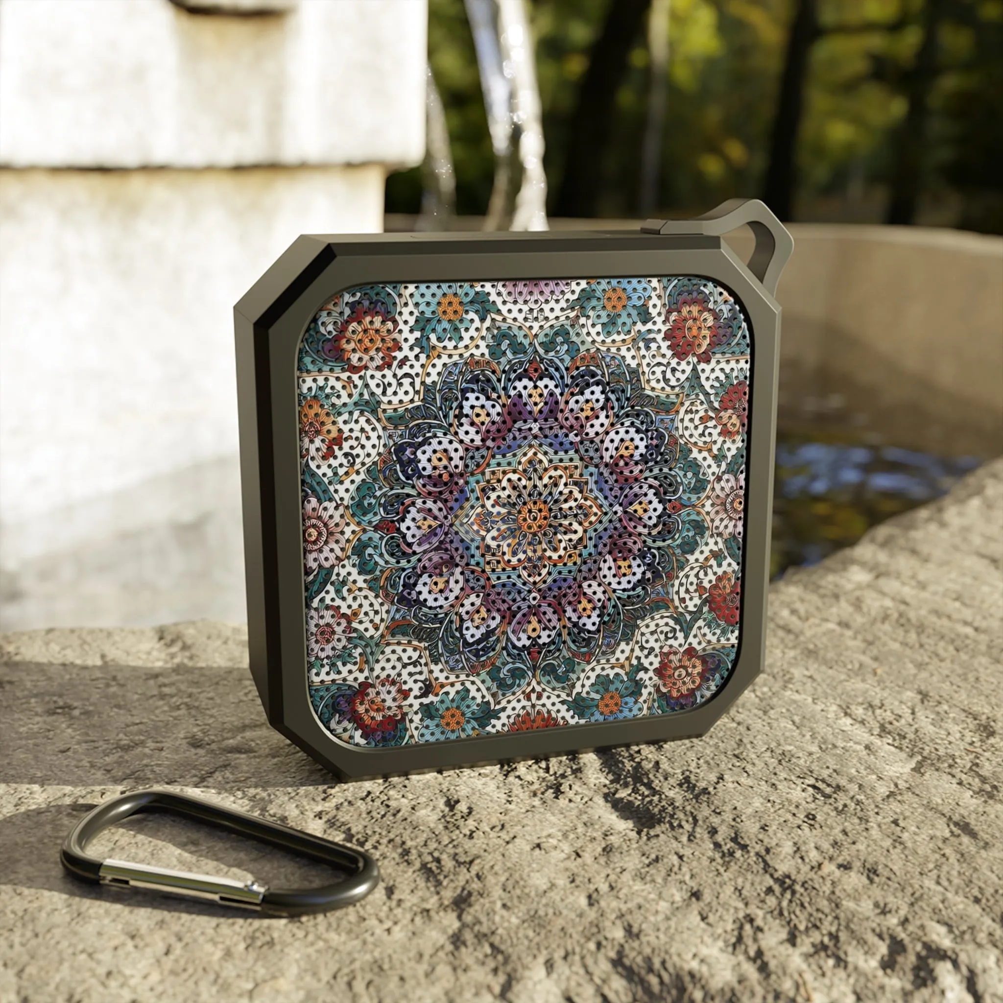 Traditional tile art pastel tones Blackwater Outdoor Bluetooth Speaker