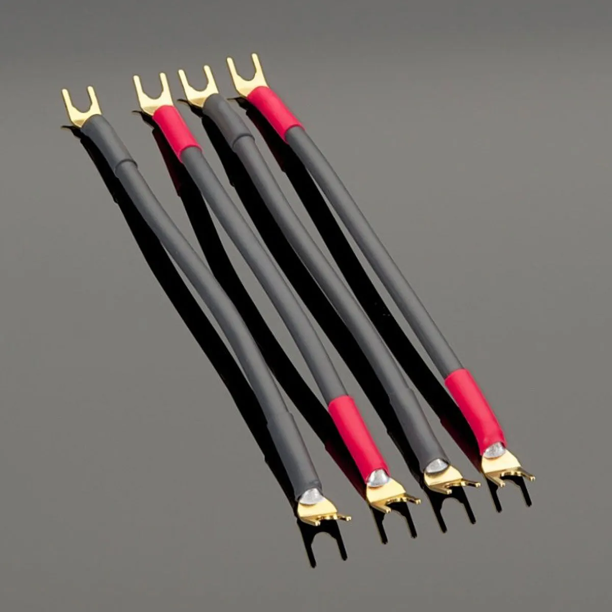 Transparent Basic Separate Biwire Adapter - Set of 4