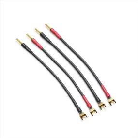 Transparent Basic Separate Biwire Adapter - Set of 4