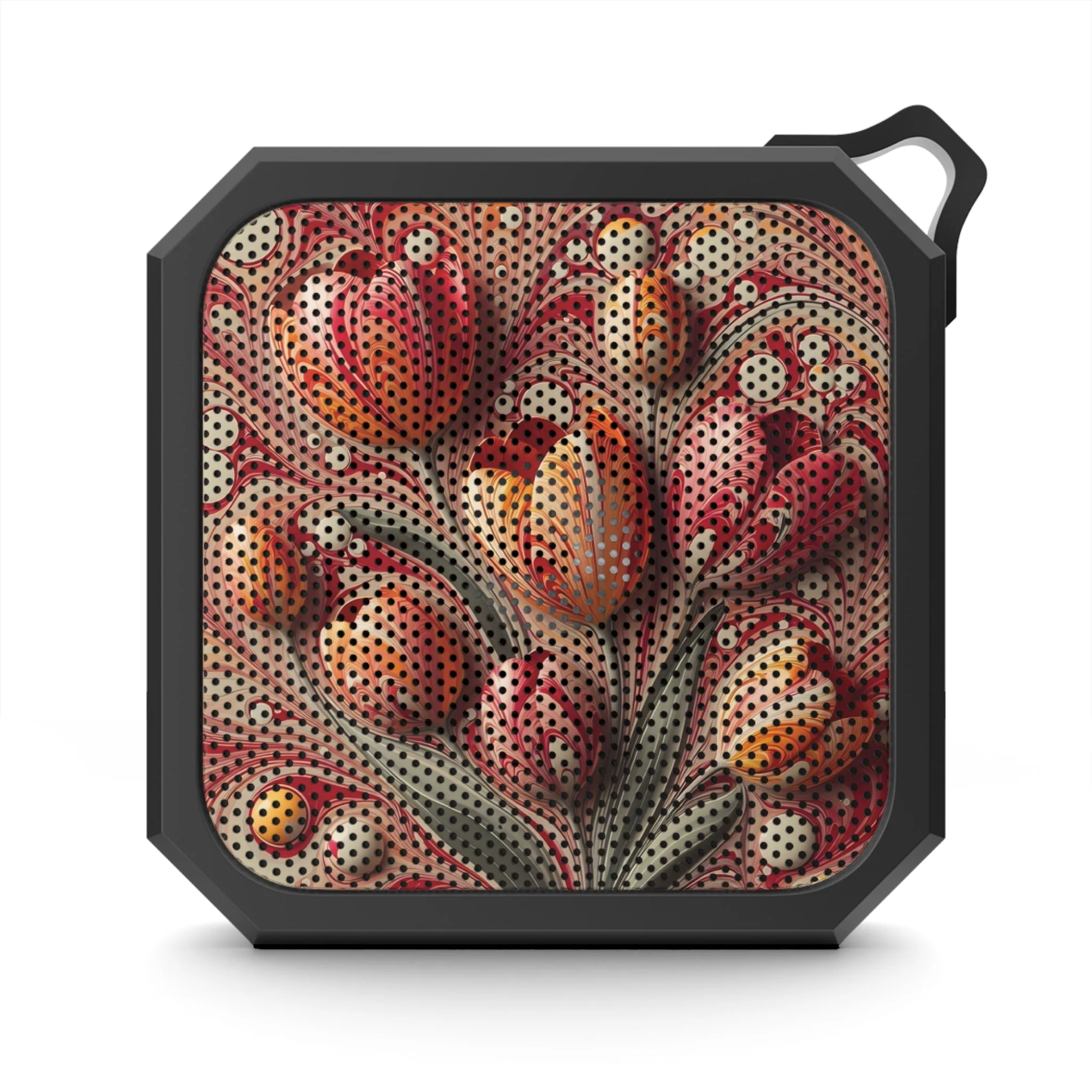 Tulip patterned marbling art Blackwater Outdoor Bluetooth Speaker