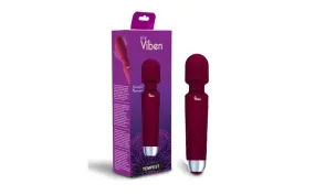 Viben Tempest Rechargeable Wand Massager Ruby