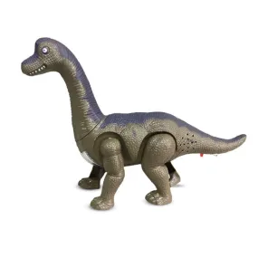 Walking Dinosaur Battery Toy with Lights & Music - Grey