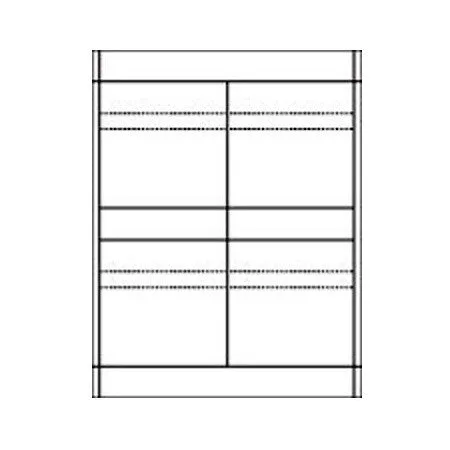 White Audio Cassette Face Labels 100 Pack 12 Per Sheet
